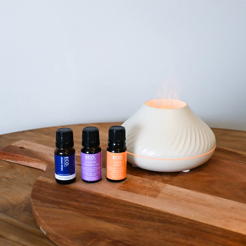 Aroma Diffuser med Ultralydbølge og Duftolie til Dyb Søvn