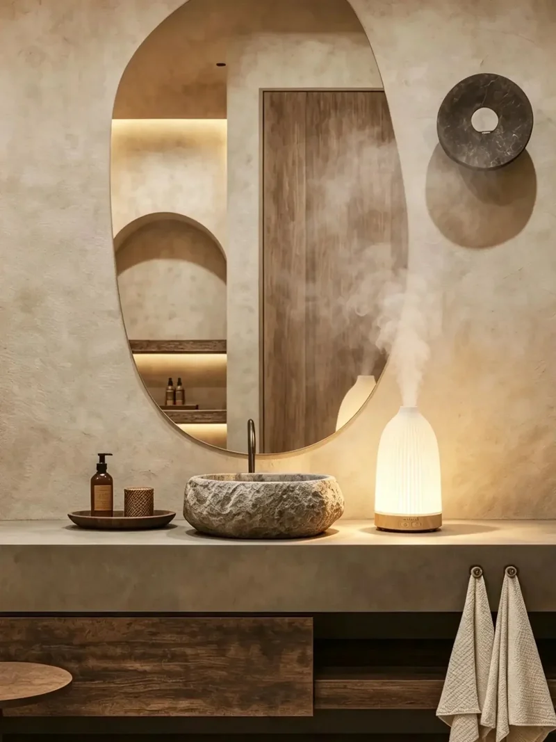 Ultraschall Diffuser med 100 ml Vandtank og Stemningslys