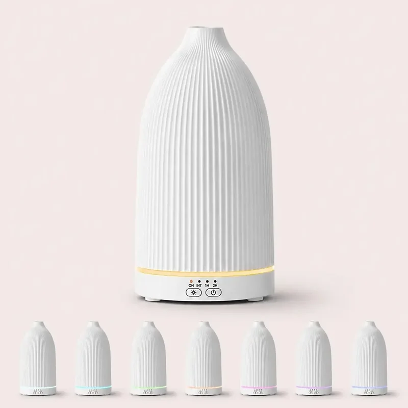 Ultraschall Diffuser med 100 ml Vandtank og Stemningslys