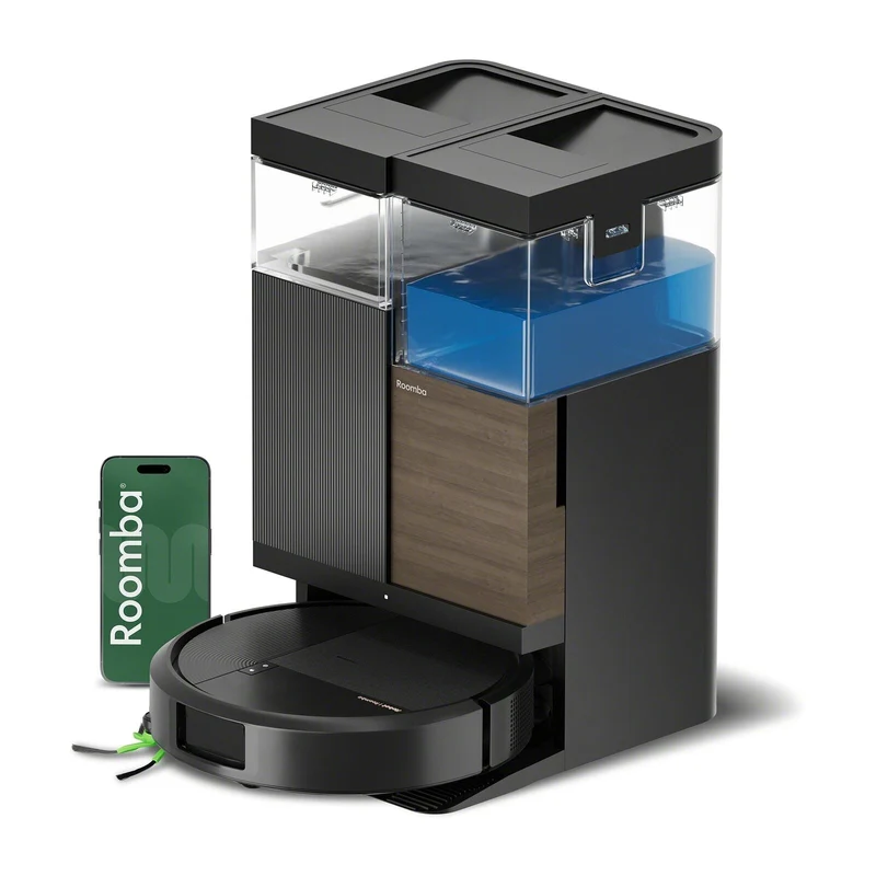 iRobot Roomba® Plus 575 Combo Robot + AutoWash™ Dock – Sort eller Hvid