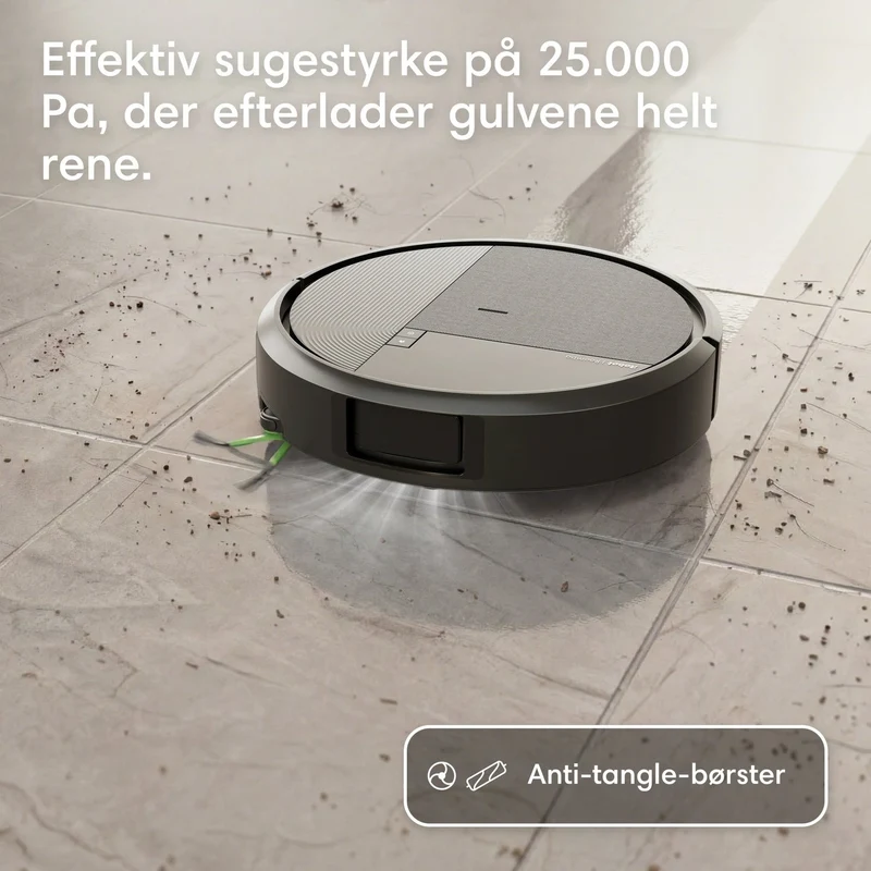iRobot Roomba® Plus 575 Combo Robot + AutoWash™ Dock – Sort eller Hvid