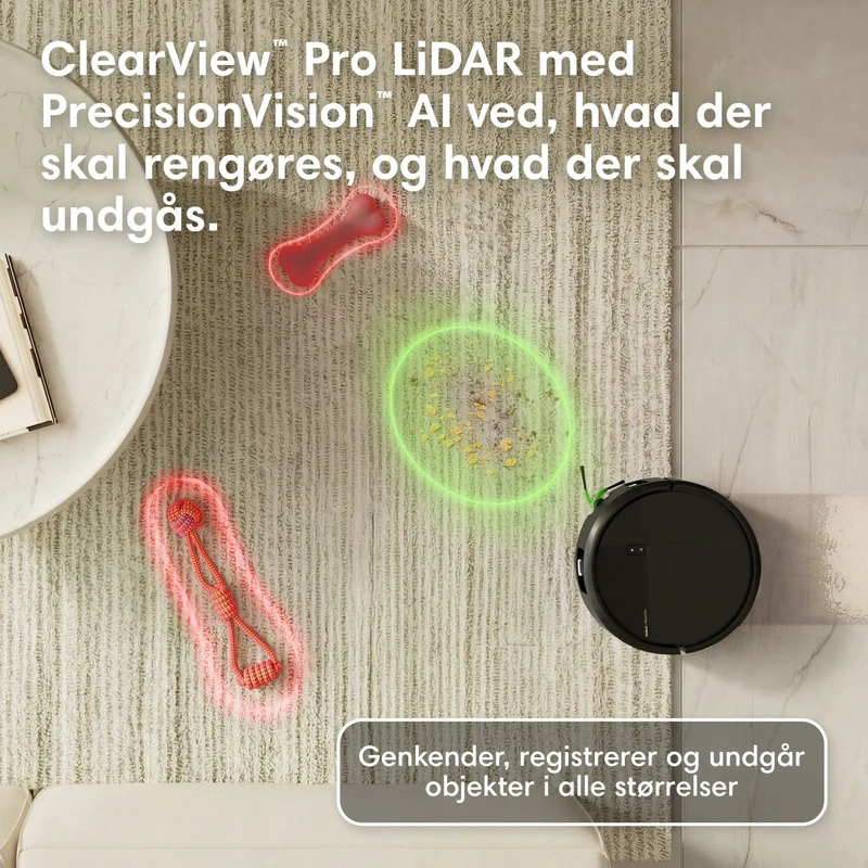 iRobot Roomba® Plus 575 Combo Robot + AutoWash™ Dock – Sort eller Hvid