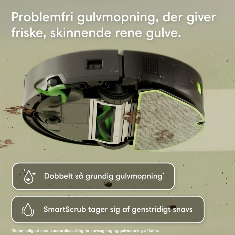 iRobot Roomba 115 Combo robotstøvsuger med vask – sort eller hvid