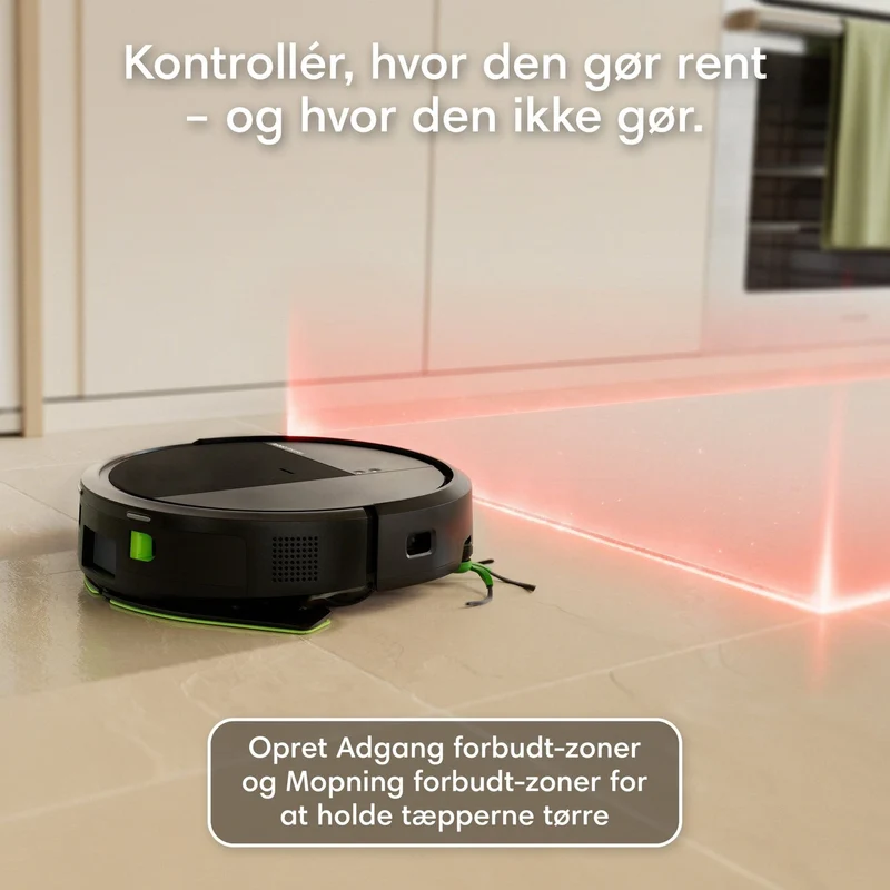 iRobot Roomba 115 Combo robotstøvsuger med vask – sort eller hvid
