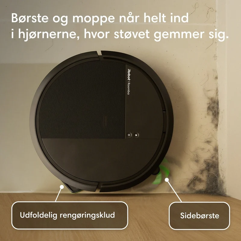 iRobot Roomba 115 Combo robotstøvsuger med vask – sort eller hvid