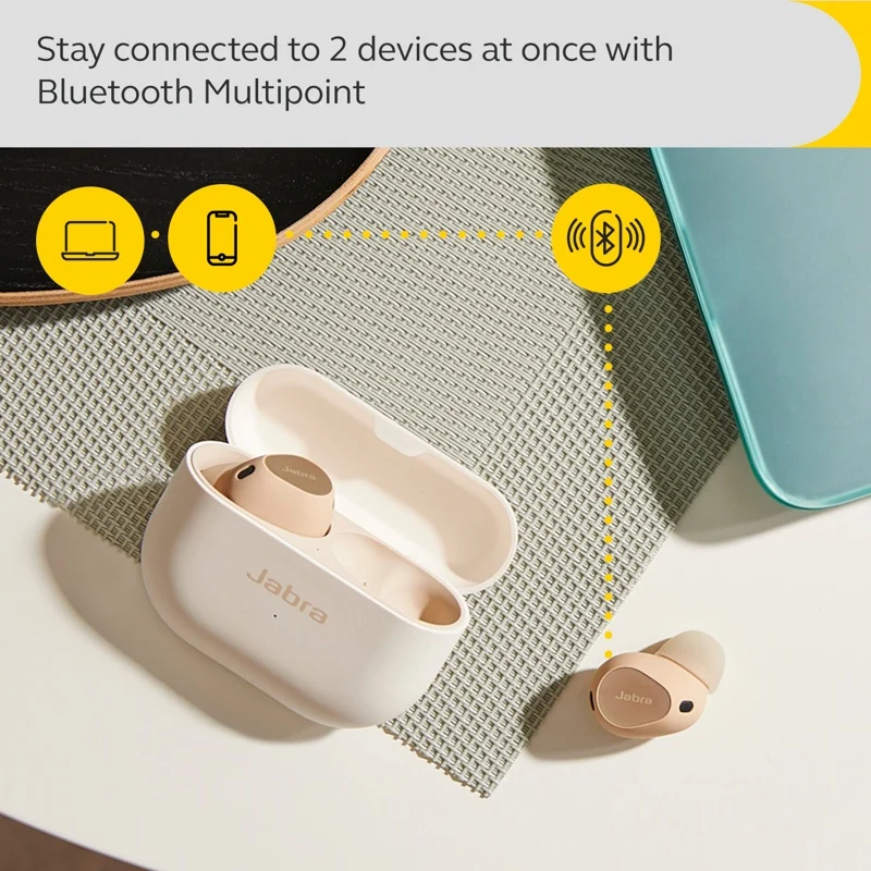 Jabra Elite 10 TWS headset, Cream