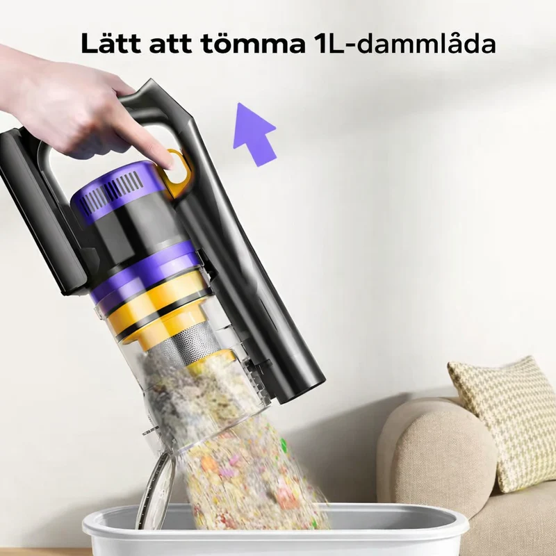 Maxlager X11 Sladdlös Dammsugare - 550W 55 kPa - Skaftdammsugare