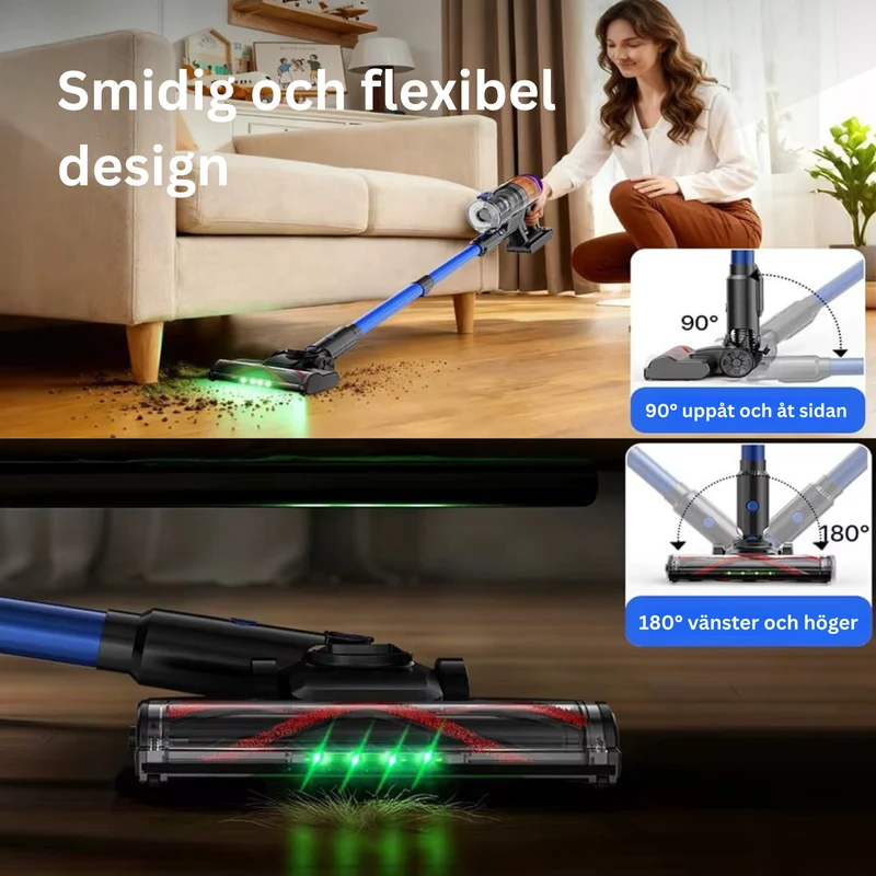 Maxlager V11 Detect Light - 500W – 50 kPa Sladdlös Dammsugare - Skaftdammsugare