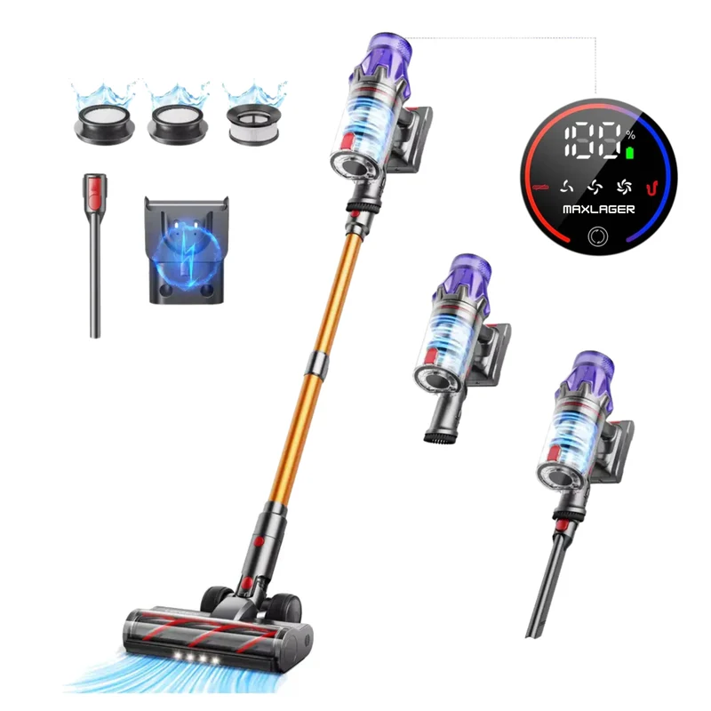 Maxlager Ultra X7 - 550W – 50 kPa Avancerad Sladdlös Dammsugare - Skaftdammsugare