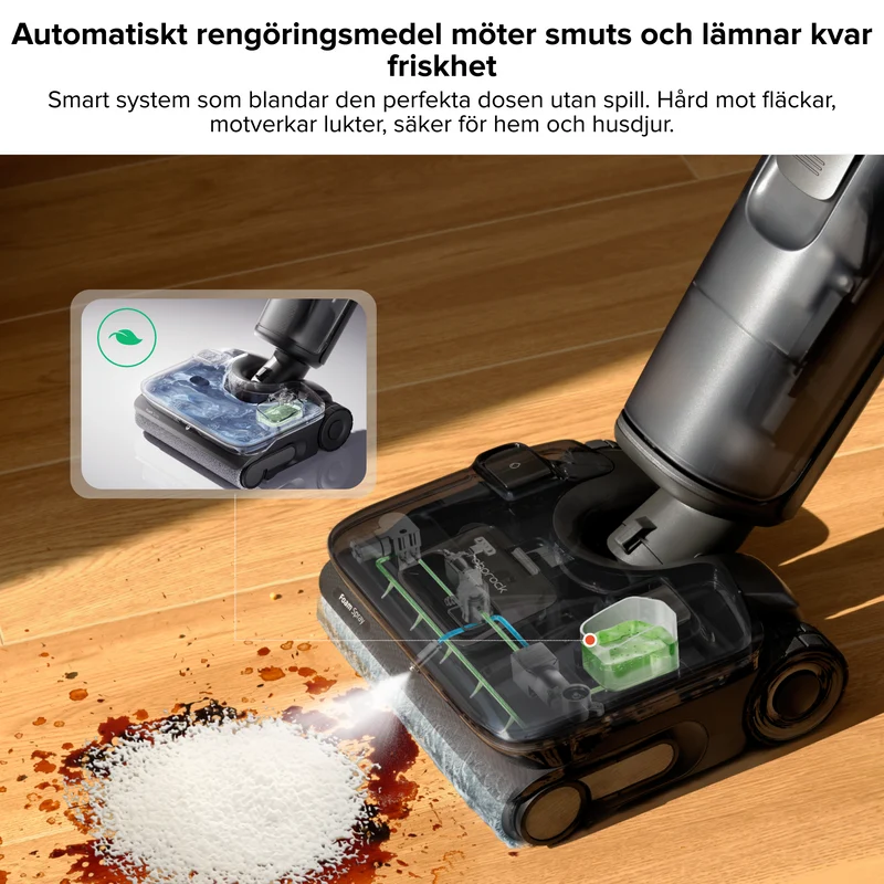 Roborock F25 ACE Pro våt- och torrdammsugare med JetFoaming™-rengöring