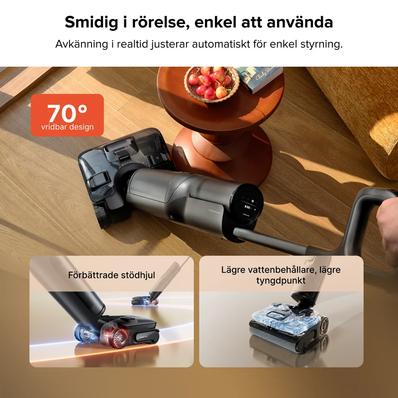 Roborock F25 ACE Pro våt- och torrdammsugare med JetFoaming™-rengöring