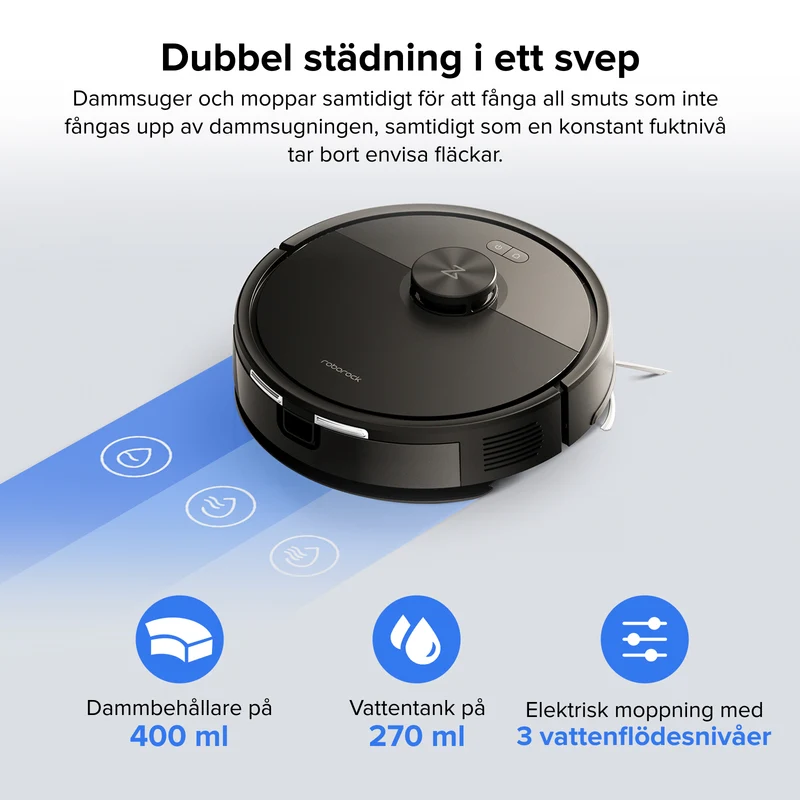 Roborock Q7 L5 robotdammsugare - Uppgraderad version av Q5 Pro