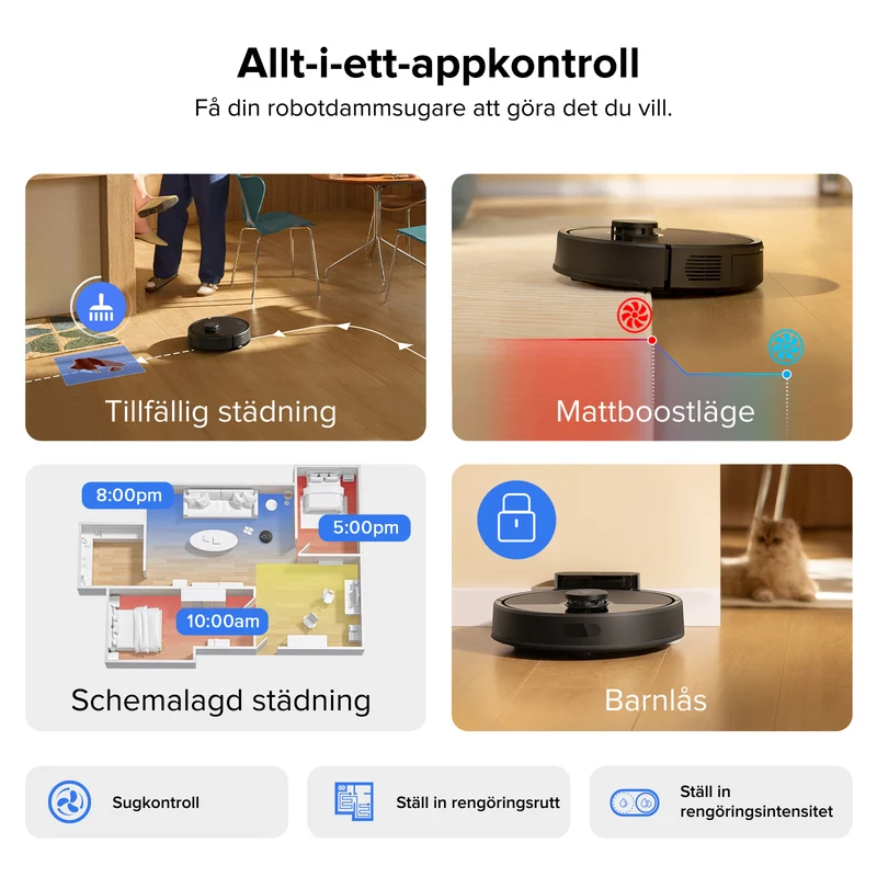 Roborock Q7 L5 robotdammsugare - Uppgraderad version av Q5 Pro