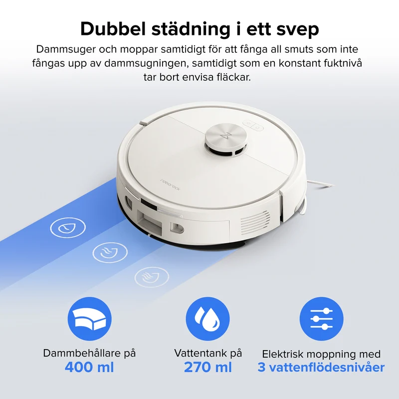 Roborock Q7 L5 robotdammsugare - Uppgraderad version av Q5 Pro