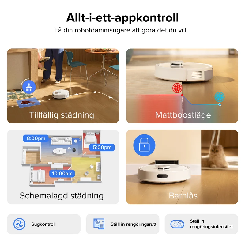 Roborock Q7 L5 robotdammsugare - Uppgraderad version av Q5 Pro