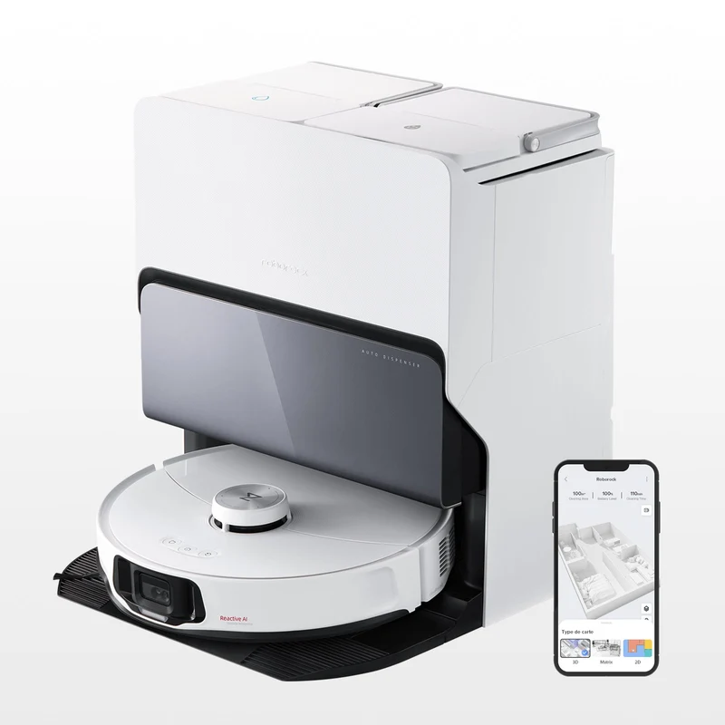 "Refurbished – 90% som ny" Roborock S8 MaxV Ultra robotdammsugare med 8-i-1 RockDock® Ultra