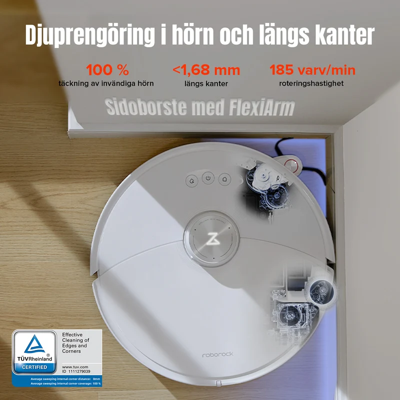 "Refurbished – 90% som ny" Roborock S8 MaxV Ultra robotdammsugare med 8-i-1 RockDock® Ultra
