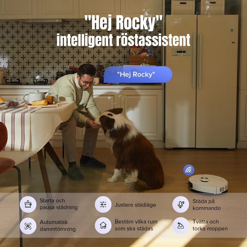 "Refurbished – 90% som ny" Roborock S8 MaxV Ultra robotdammsugare med 8-i-1 RockDock® Ultra