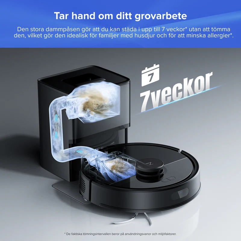 Roborock Q7 L5+ robotdammsugare med automatisk tömningsstation