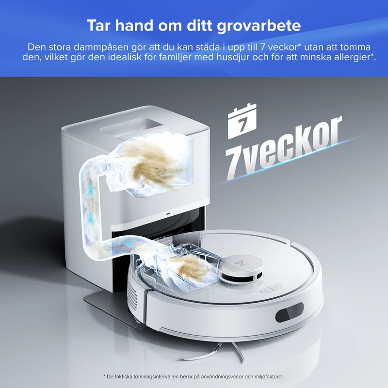 Roborock Q7 L5+ robotdammsugare med automatisk tömningsstation