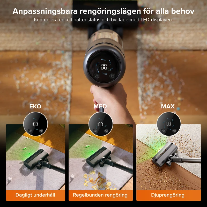 Roborock H60 Hub Ultra sladdlös dammsugare med sugstation