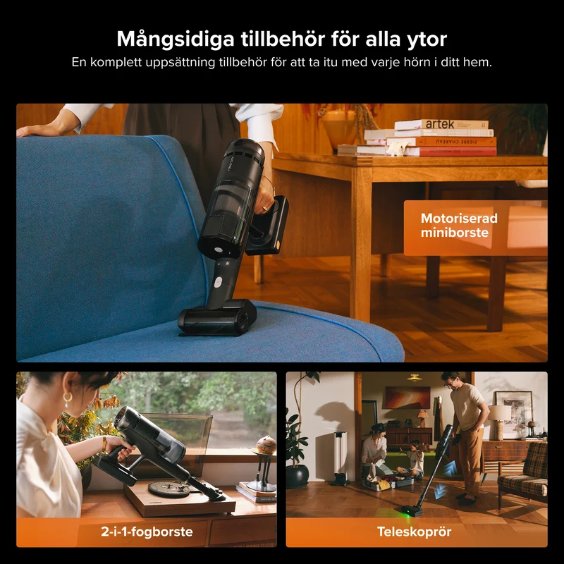Roborock H60 Hub Ultra sladdlös dammsugare med sugstation