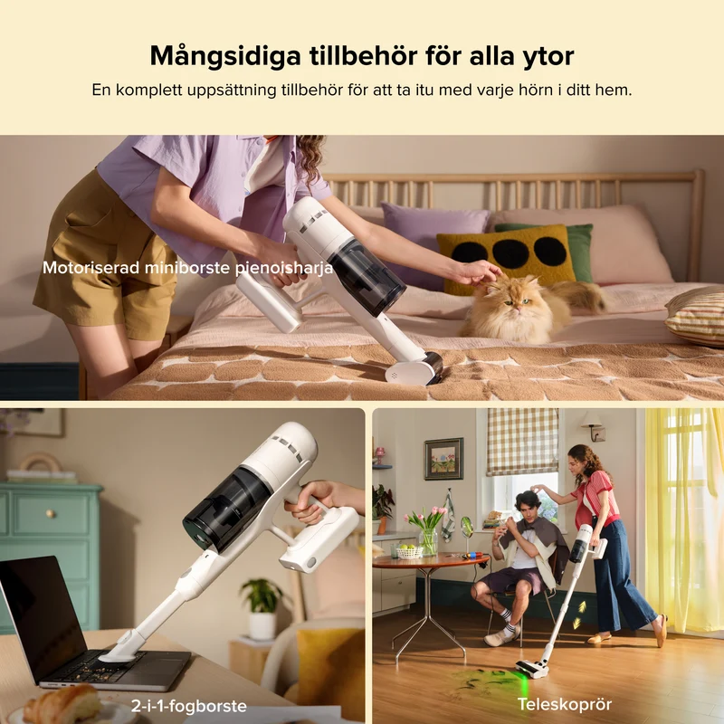 Roborock H60 Hub sladdlös dammsugare med sugstation