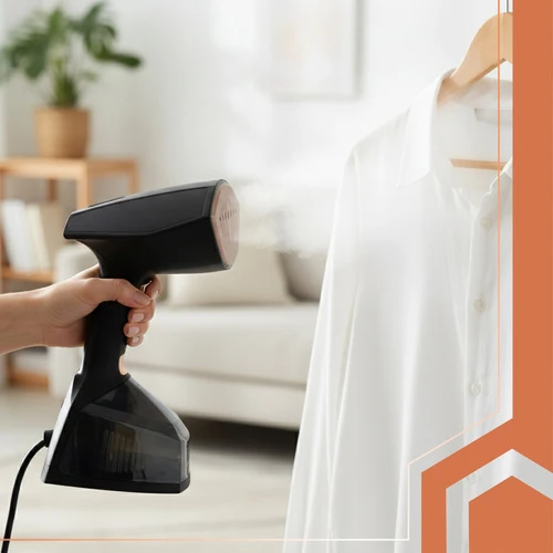 Klädångare Svart 2000W med snabb uppvärmning och 3 ångnivåer