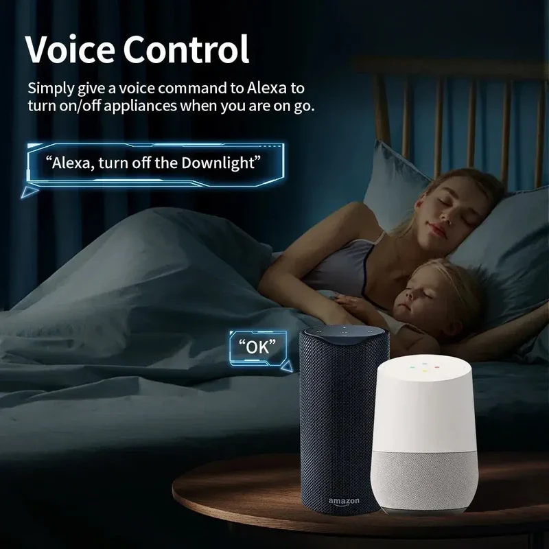 Smart WiFi-uttag 20A med energimätare – Kompatibel med Alexa & Google Home