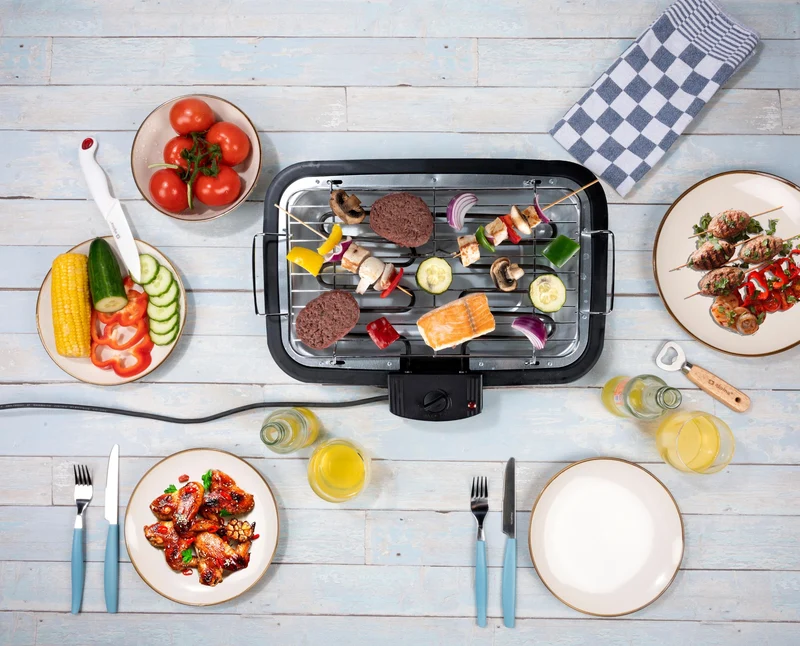 Elektrisk Grill 2200W – Elgrill med Temperaturkontroll