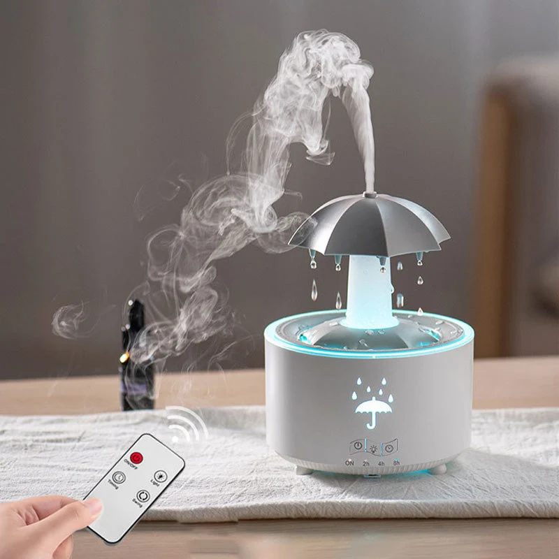 Aroma Diffuser med 300 ml Vandbeholder, LED Lys og Automatisk Slukning
