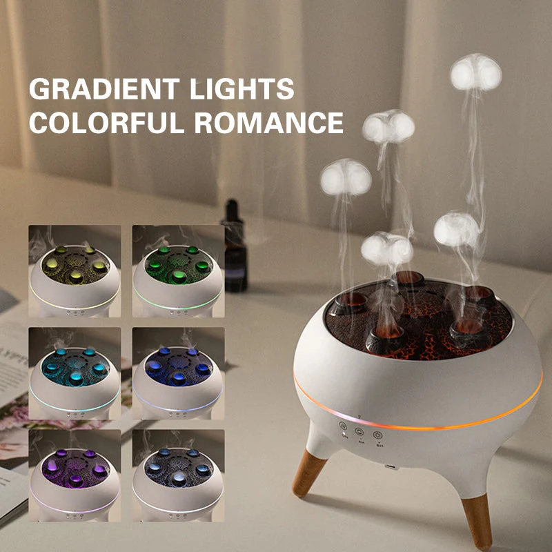 Aroma Diffuser med Ultralyd, 7 LED-Farver og Timerfunktion