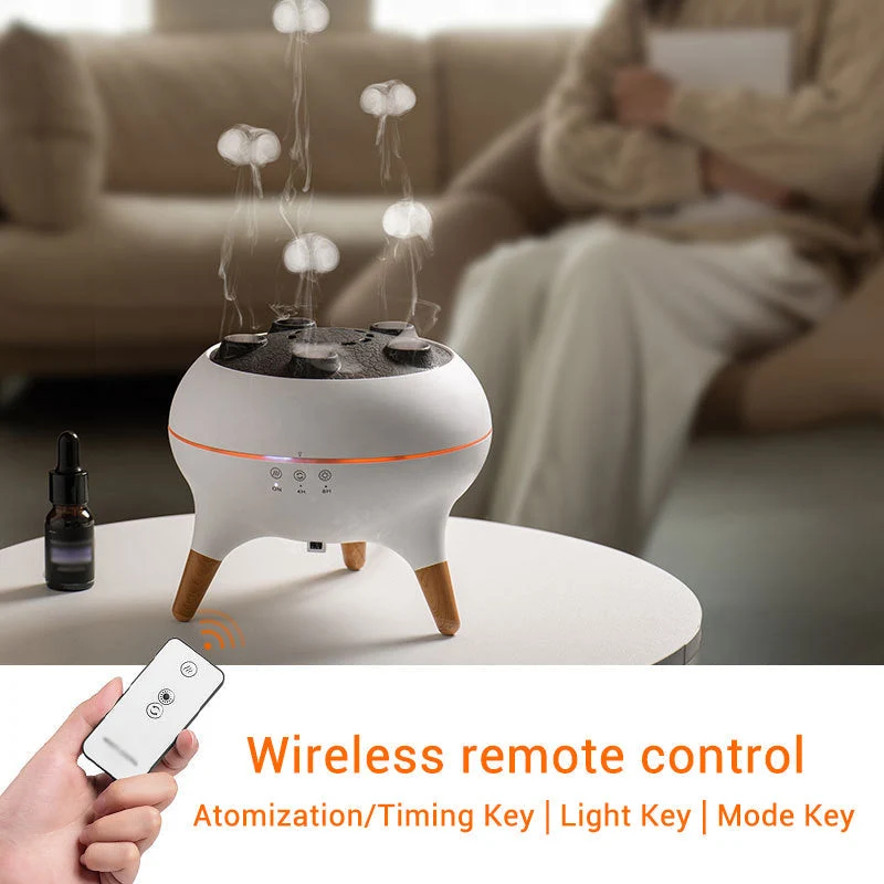 Aroma Diffuser med Ultralyd, 7 LED-Farver og Timerfunktion