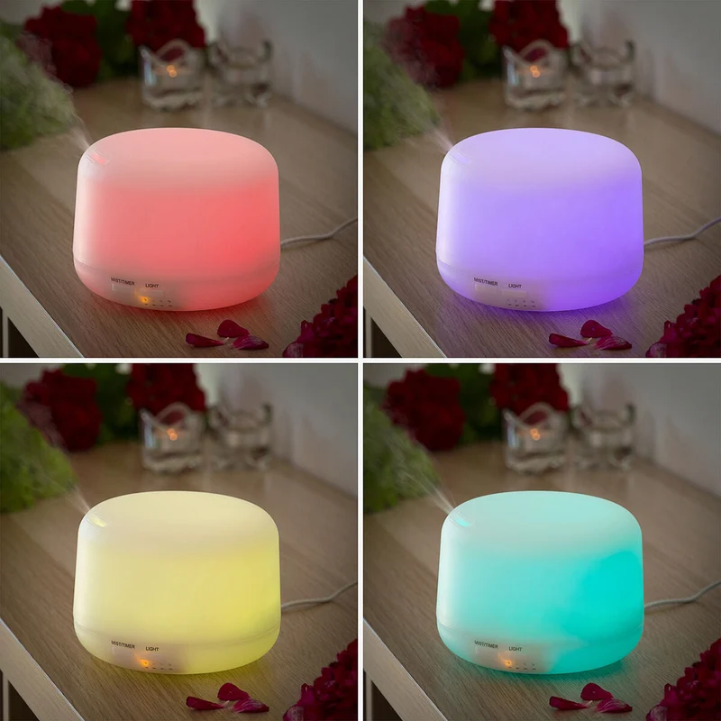 400 ml Luftfugter med LED-belysning og 15 lysindstillinger