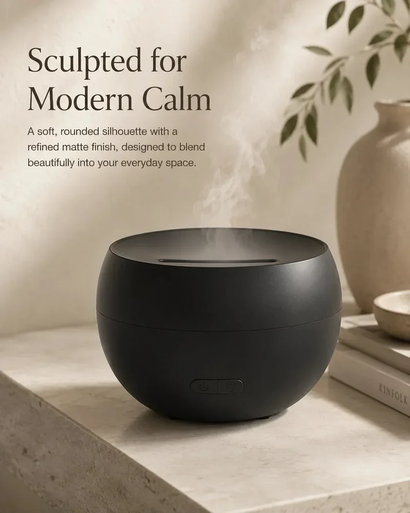 Aroma Diffuser med LED-lys og 150 ml Vandbeholder – Ultralydsmodel
