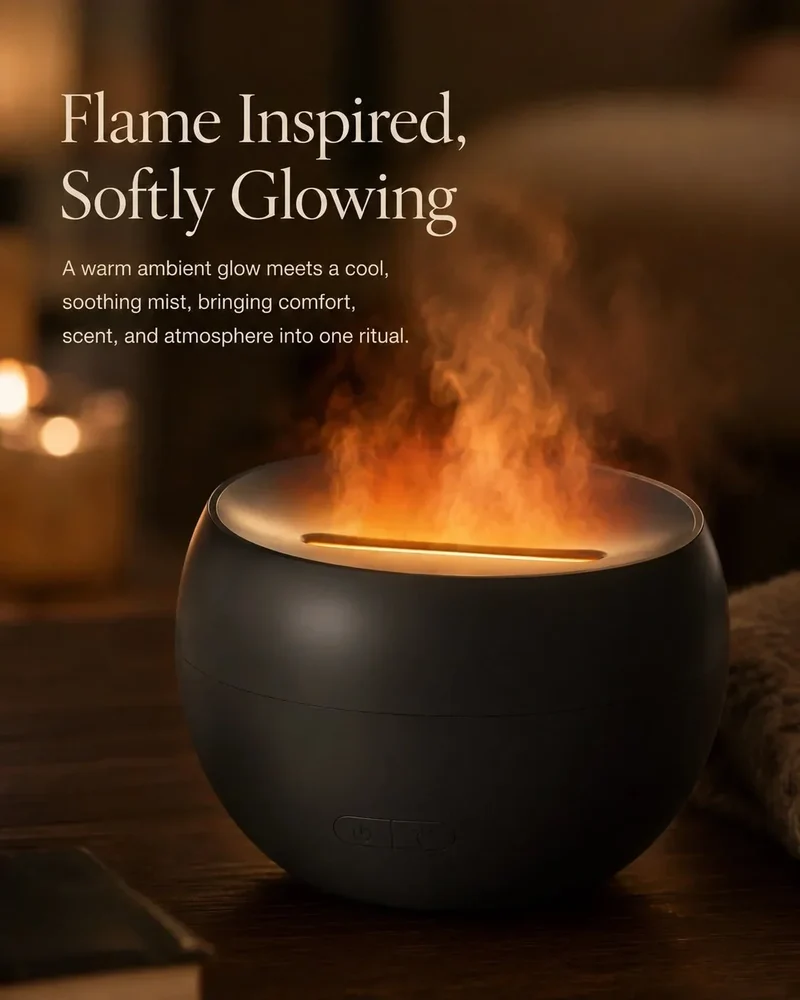 Aroma Diffuser med LED-lys og 150 ml Vandbeholder – Ultralydsmodel