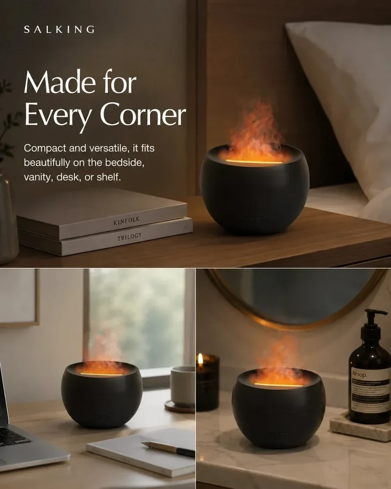 Aroma Diffuser med LED-lys og 150 ml Vandbeholder – Ultralydsmodel