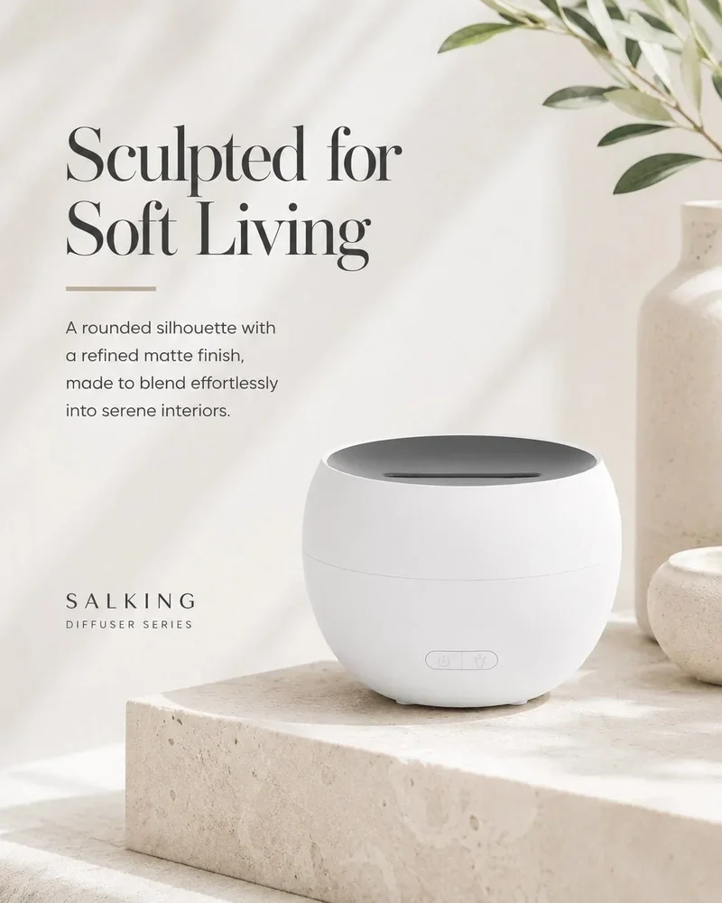 Aroma Diffuser med LED-lys og 150 ml Vandbeholder – Ultralydsmodel