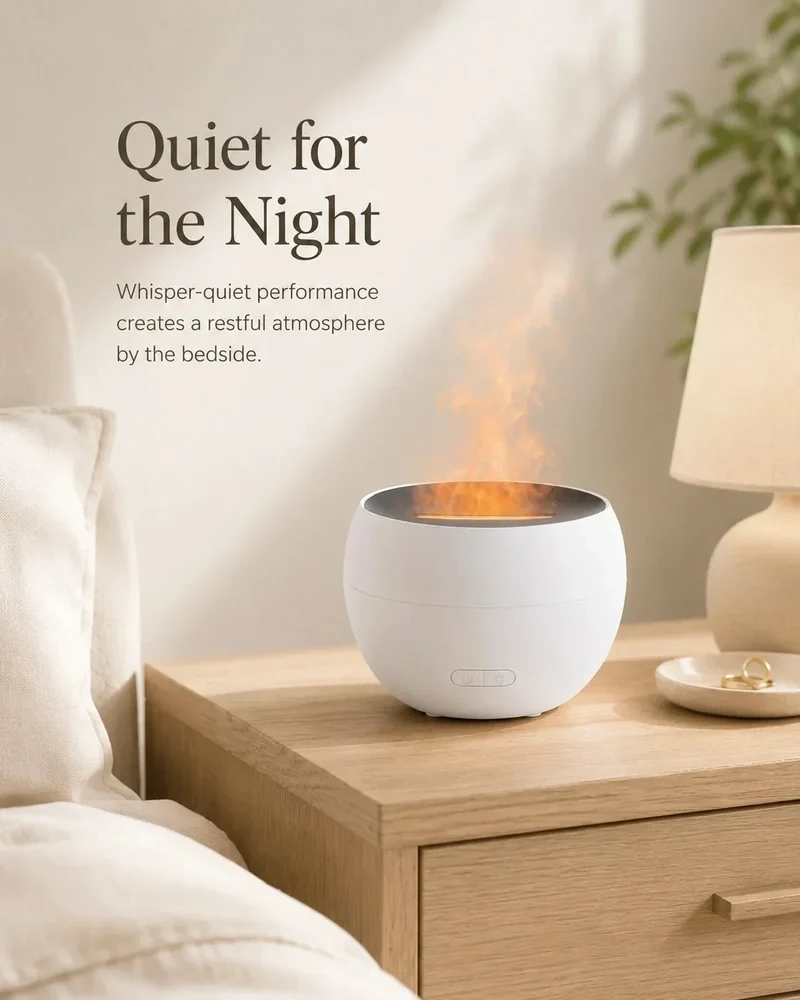 Aroma Diffuser med LED-lys og 150 ml Vandbeholder – Ultralydsmodel