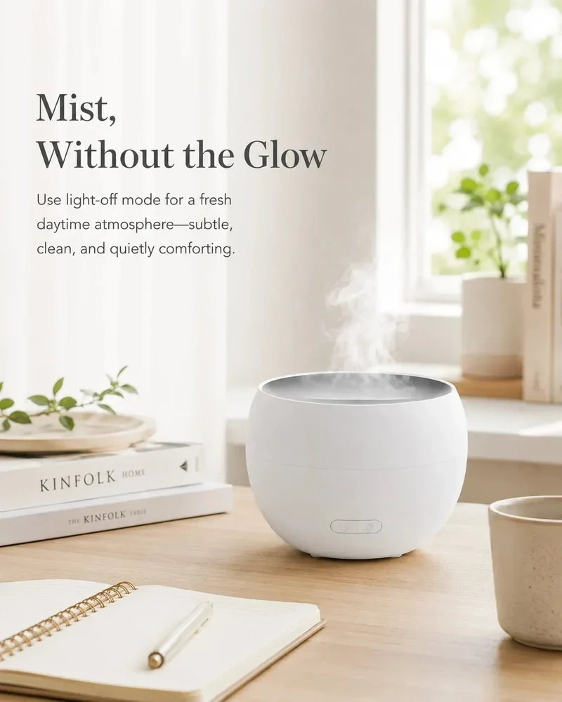 Aroma Diffuser med LED-lys og 150 ml Vandbeholder – Ultralydsmodel