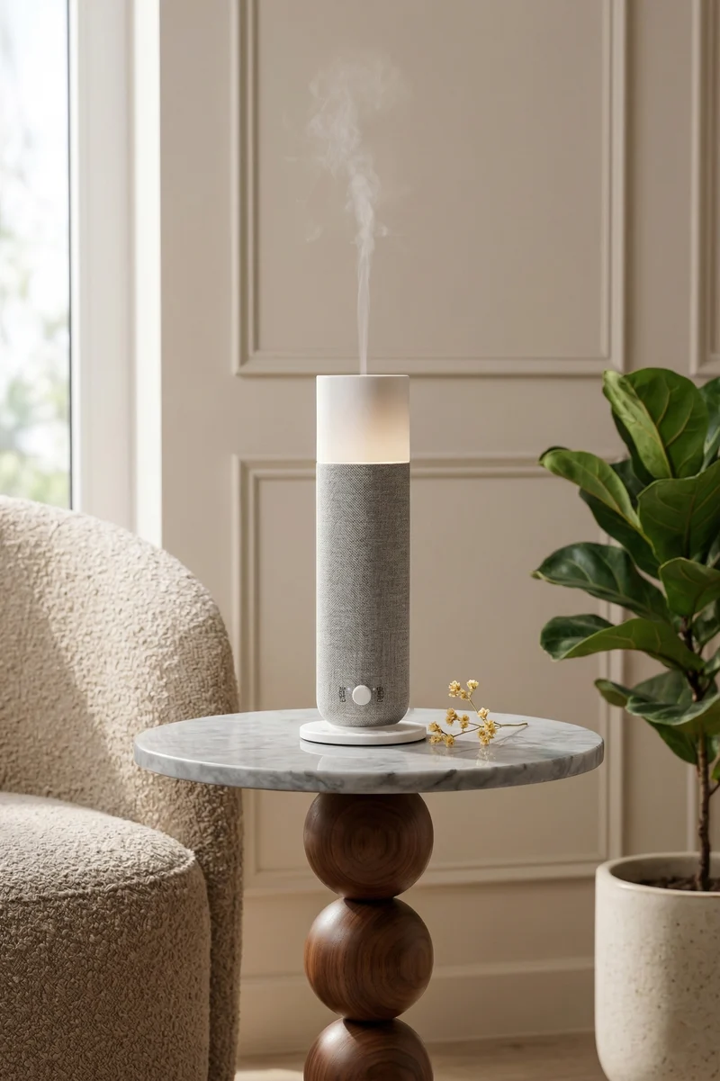 Aroma Diffuser med blødt lys til soveværelse og kontor – stille model