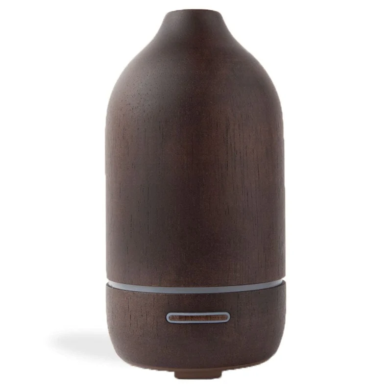Aroma Diffuser i træ - Ultrasonisk med kølig tåge og stemningslys