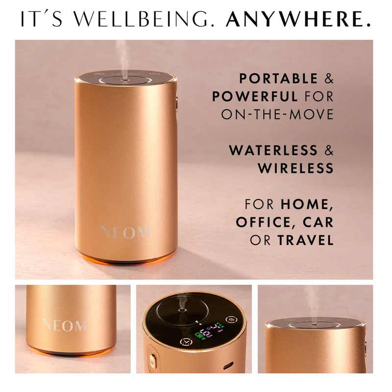 Aroma Diffuser uden vand til essentielle olier med genopladeligt batteri og justerbar duftstyrke