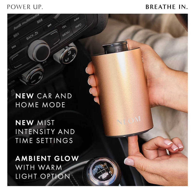 Aroma Diffuser uden vand til essentielle olier med genopladeligt batteri og justerbar duftstyrke