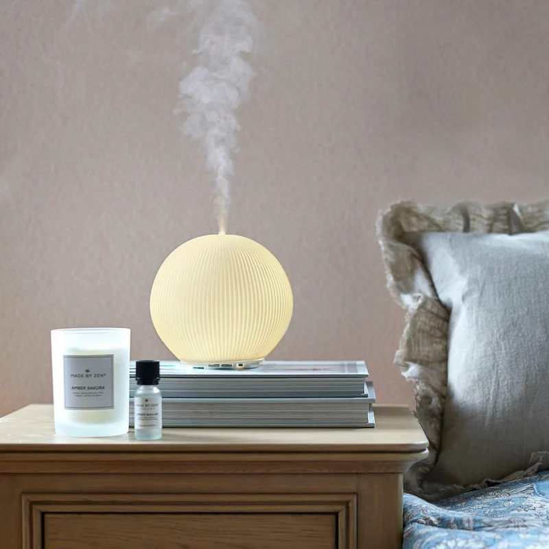 Keramisk Aroma Diffuser | Ultrasonisk Luftfugter med Fjernbetjening og 6 Timer Drift