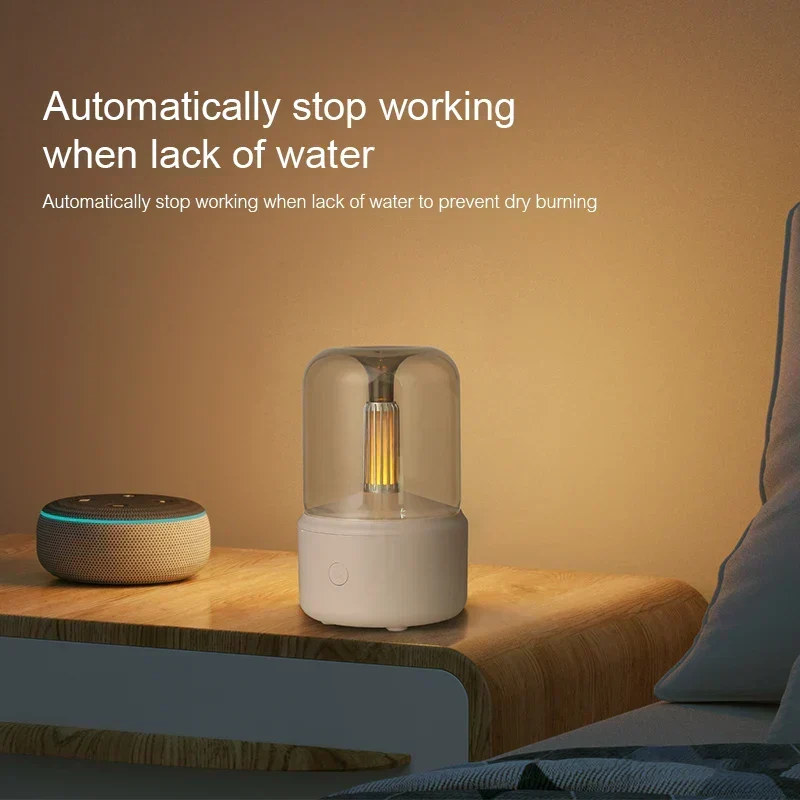Aroma Diffuser med natlys | USB luftfugter 2-i-1 med 120 ml vandtank og automatisk slukning