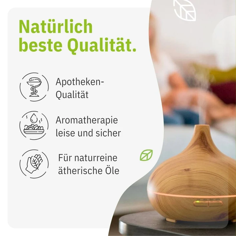 Ultraschall Diffuser i trælook med LED-belysning