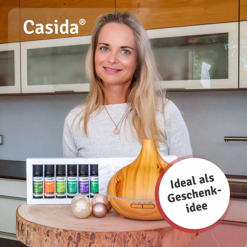 Ultraschall Diffuser i trælook med LED-belysning