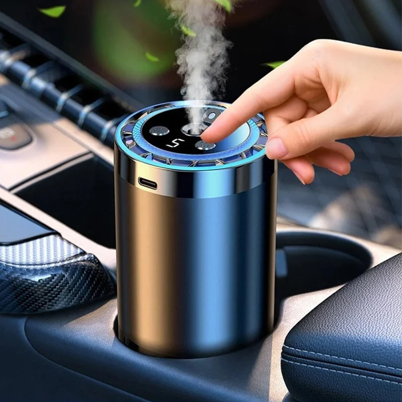 Bil Aroma Diffuser – Intelligent Duftspreder med Sprayindstillinger og Lysfunktion