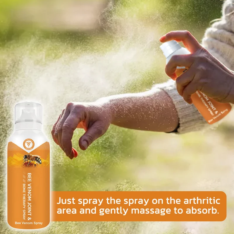 Spray til led- og knoglebehandling med biprodukter fra bier